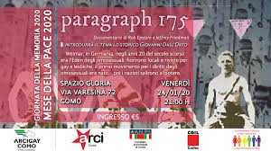 Risultati immagini per paragraph 175 como 24 gennaio xanadù